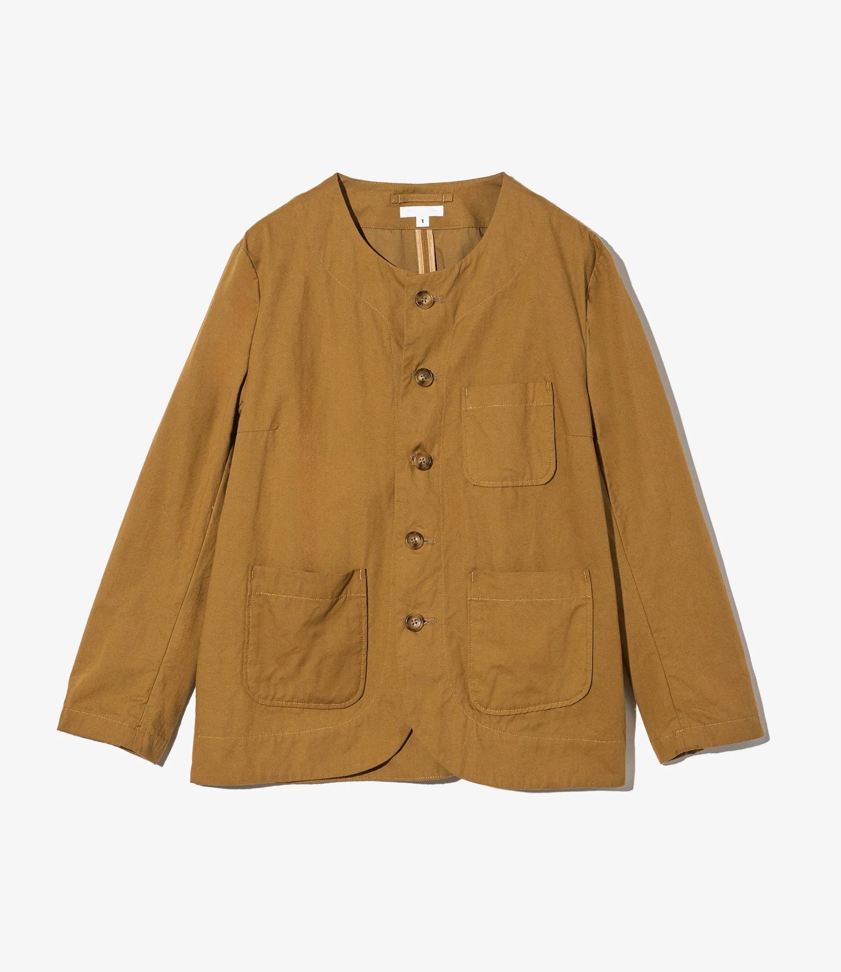 Cutaway Jacket - Dk. Khaki Cotton Crosgrain