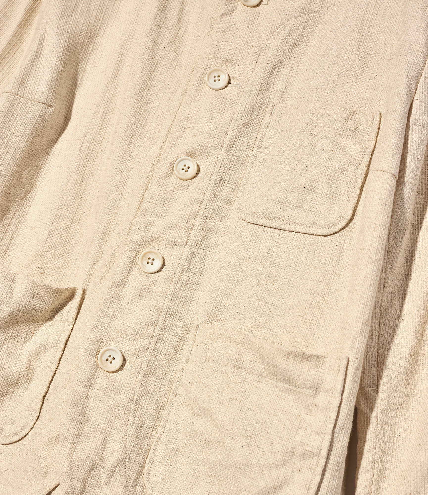 Cutaway Jacket - Natural CL Java Cloth