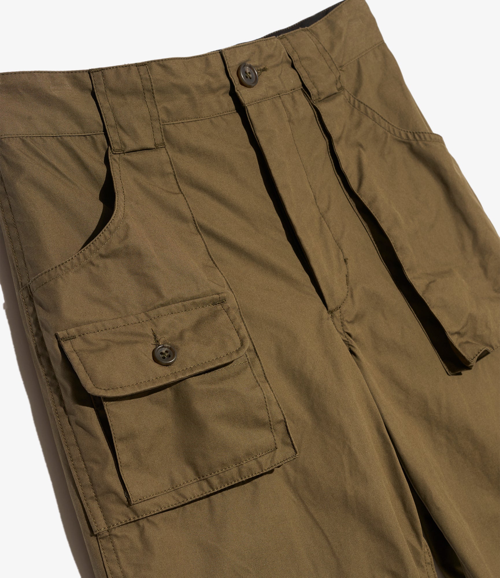 5P Pant - Olive Coated Cotton Cloth
