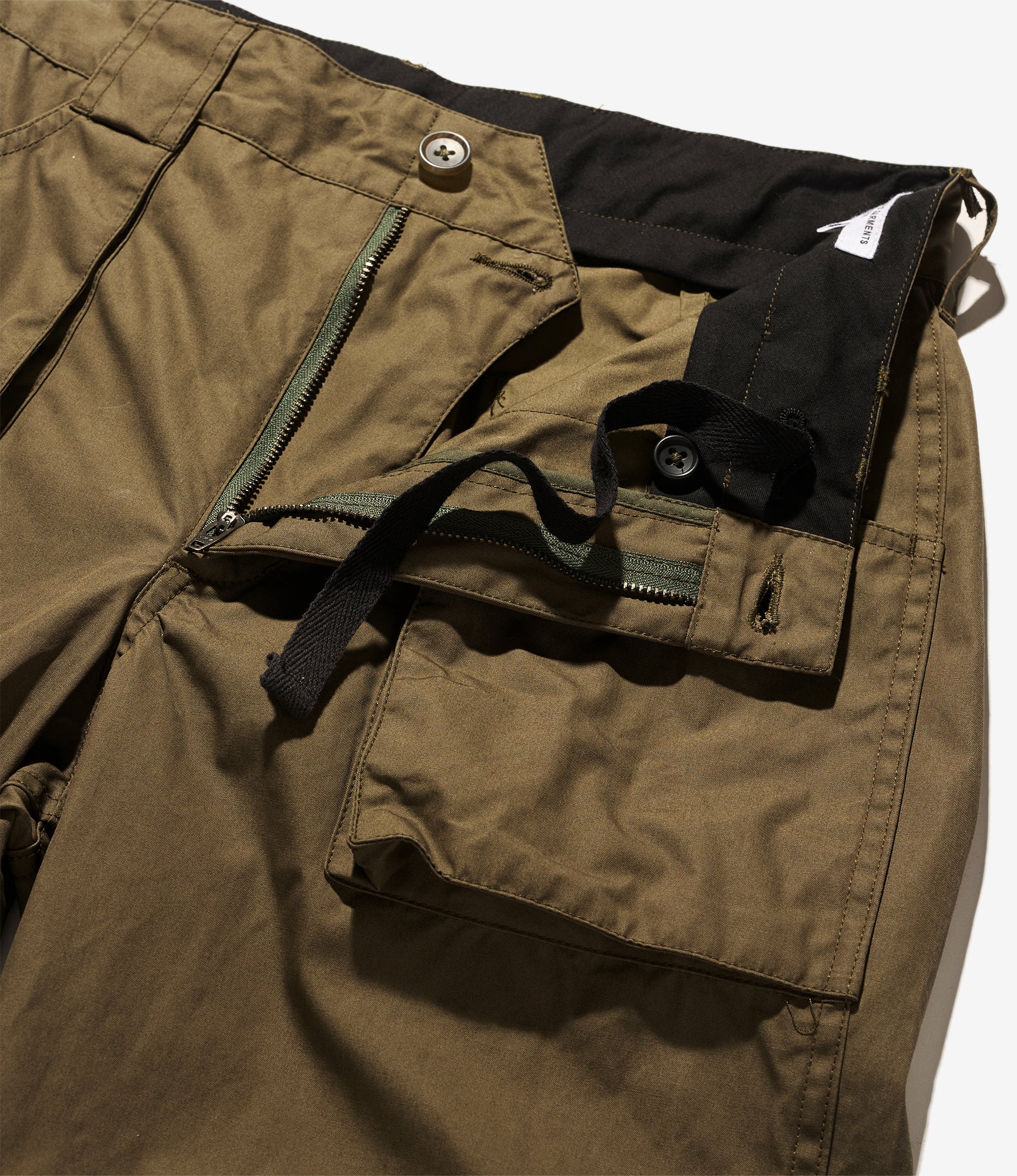 5P Pant - Olive Coated Cotton Cloth 4 5P Pant - Olive Coated Cotton Cloth