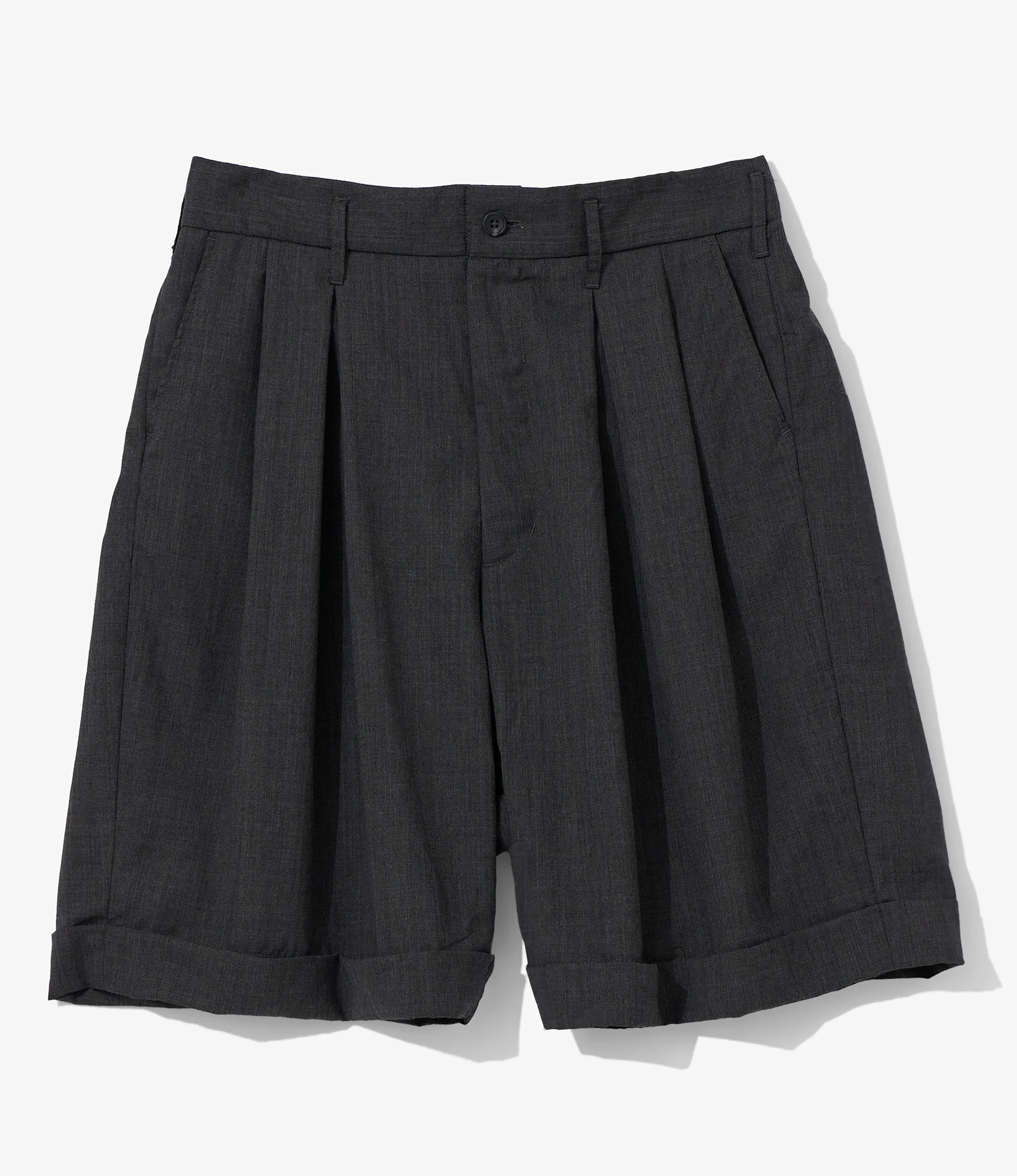 Bontan Shorts for NNY x Blue in Green - Charcoal Tropical Wool