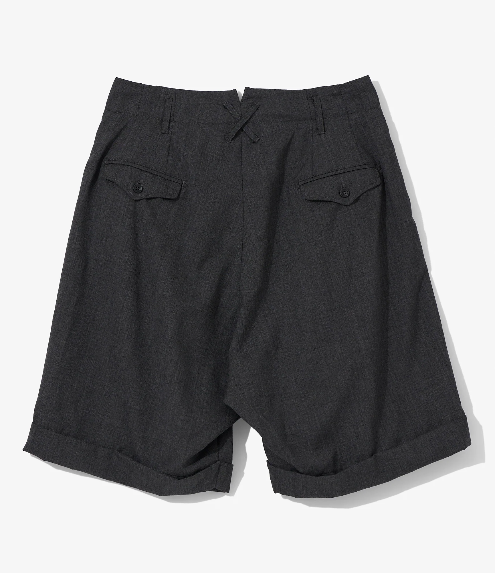 Bontan Shorts for NNY x Blue in Green - Charcoal Tropical Wool 2 Bontan Shorts for NNY x Blue in Green - Charcoal Tropical Wool