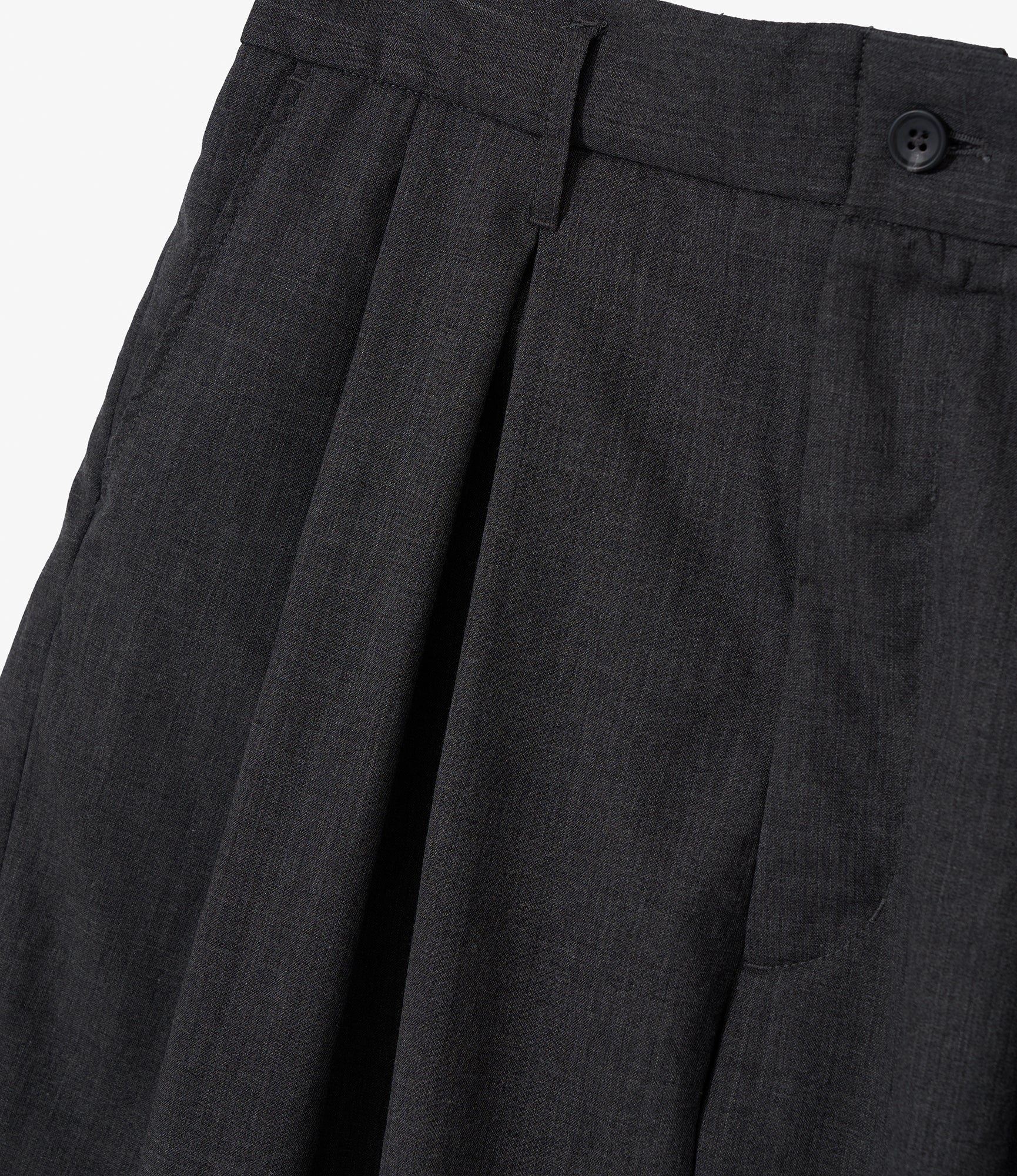 Bontan Shorts for NNY x Blue in Green - Charcoal Tropical Wool 4 Bontan Shorts for NNY x Blue in Green - Charcoal Tropical Wool