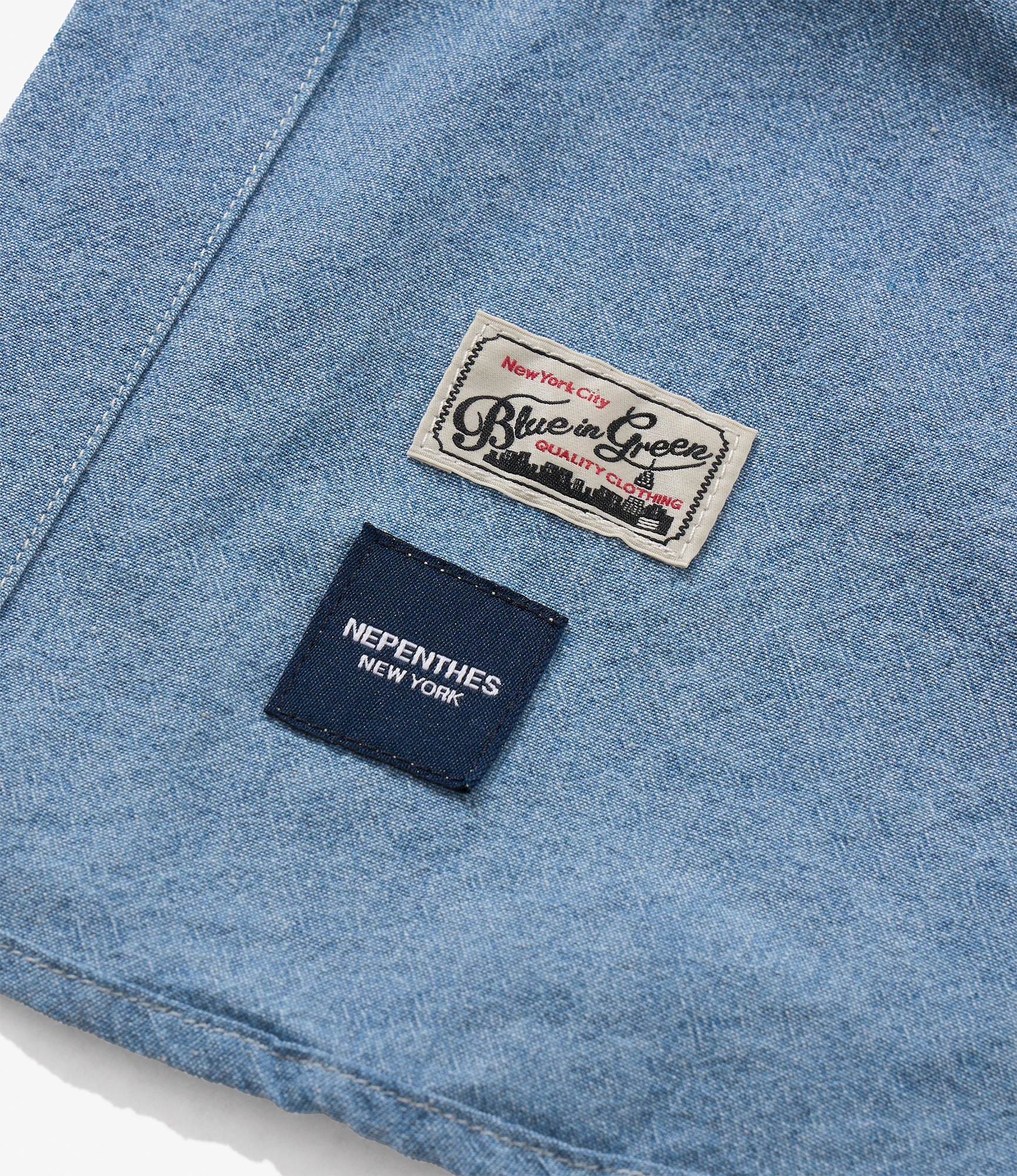 S/S Cargo Shirt for NNY x Blue in Green - Lt. Blue 4.5oz Cotton Chambray 6 S/S Cargo Shirt for NNY x Blue in Green - Lt. Blue 4.5oz Cotton Chambray