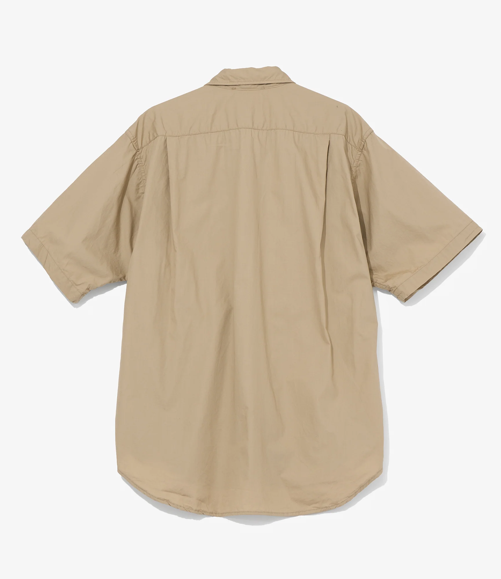 S/S Cargo Shirt for NNY x Blue in Green - Khaki Superfine Poplin 2 S/S Cargo Shirt for NNY x Blue in Green - Khaki Superfine Poplin